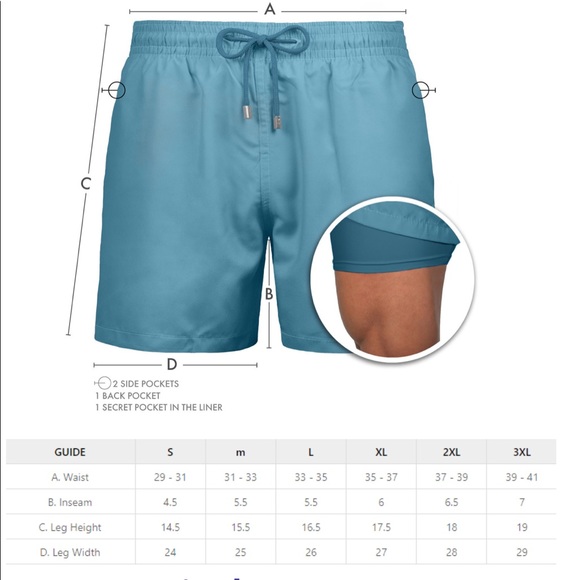 Swim | Nwot Mens Swim Trunks With 